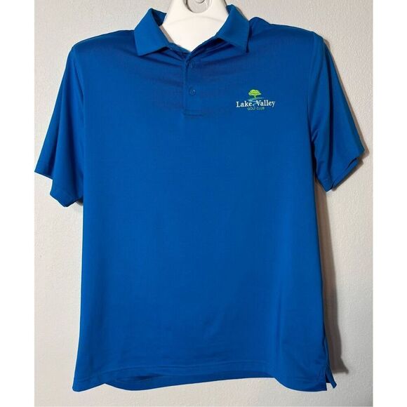 Under Armour Men’s Large Blue Polo Shirt Golf Athletic Comfort Loose - Picture 1 of 8
